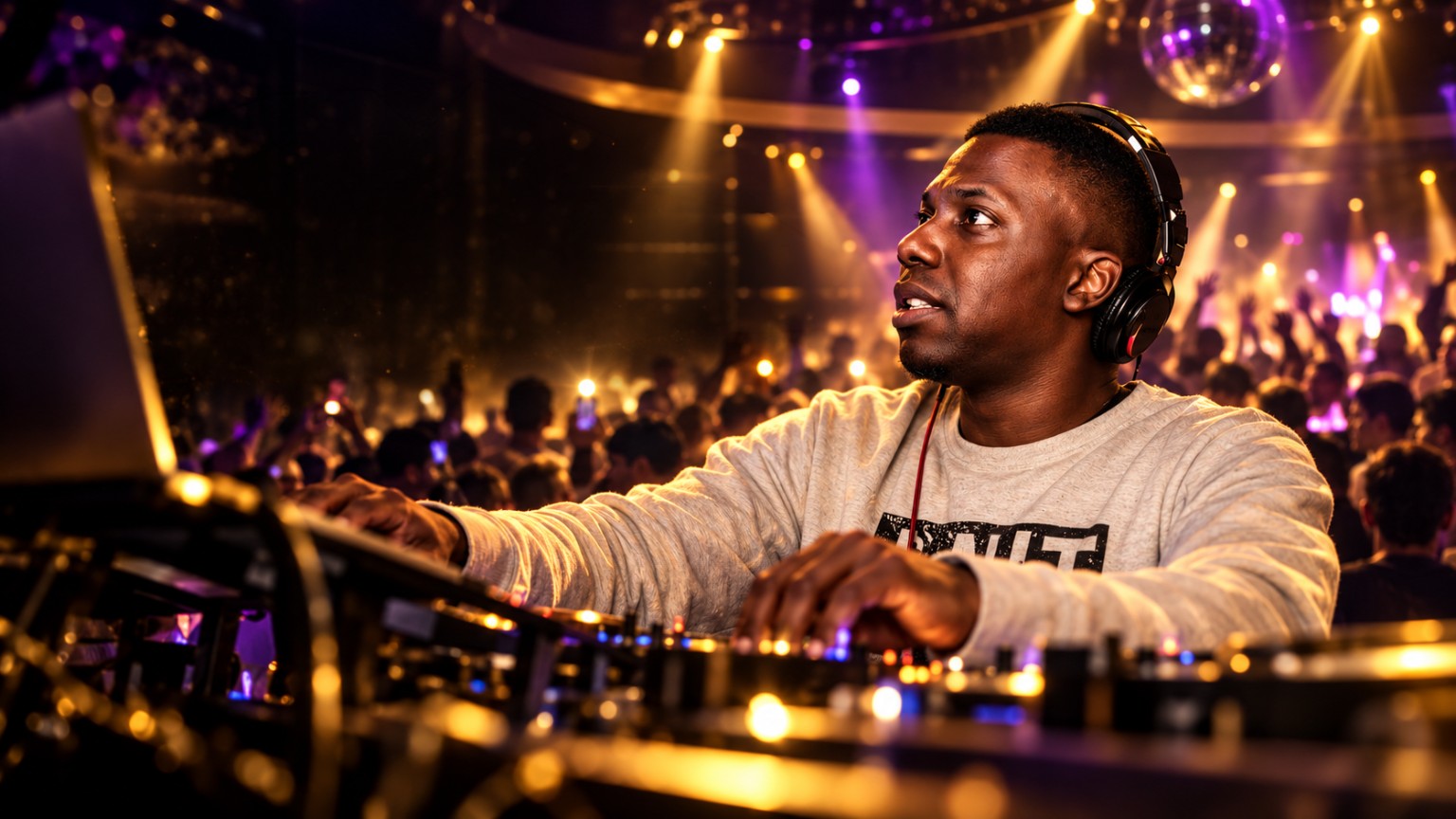 DJAJ_Music performing in a nightclub setting